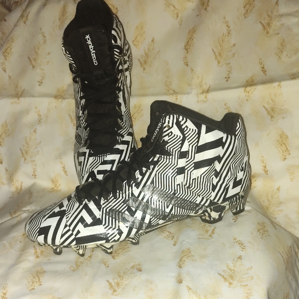 adidas Crazyquick Black White Athletic Shoes